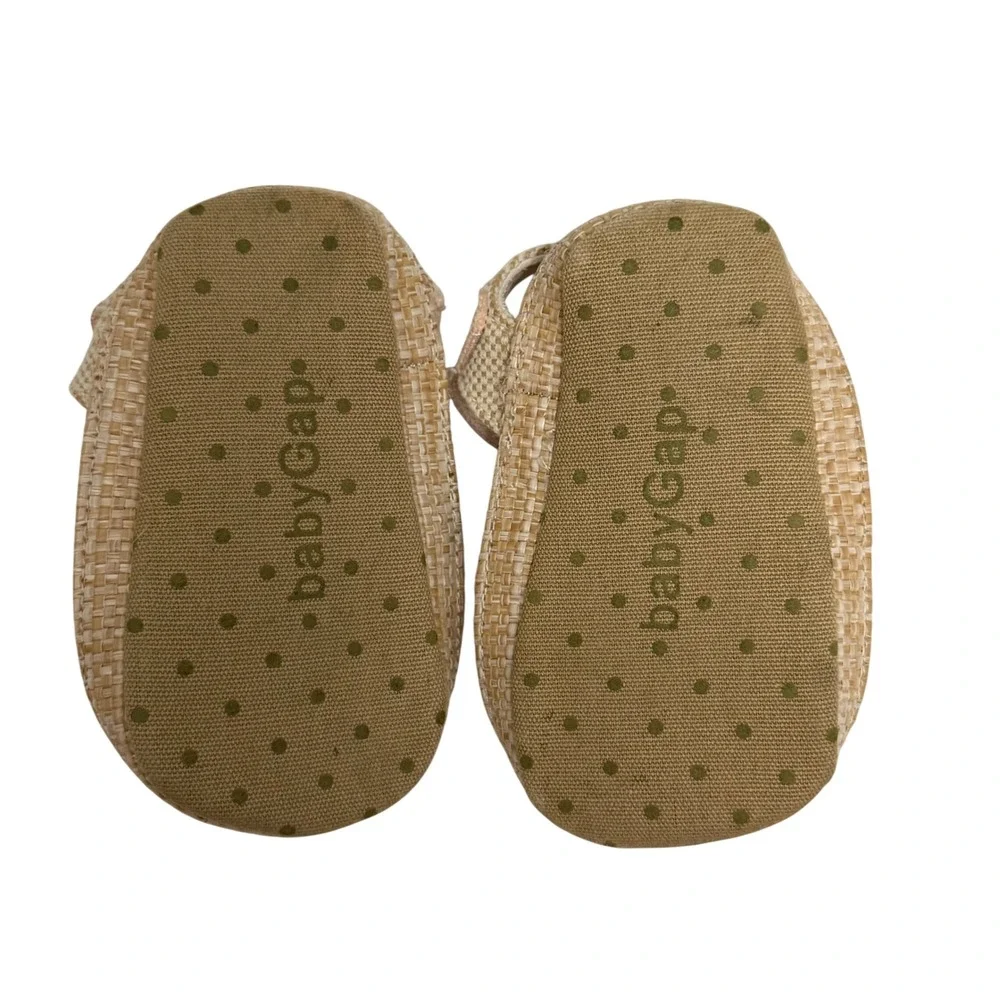Baby Gap Pink Eyelet Espadrilles &‎ Surprize Stride Rite Denim Sneakers 6-12M